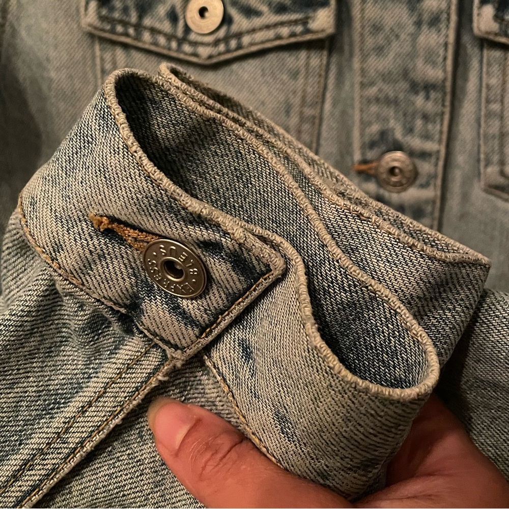 Vintage Express Blues Denim Jacket Size S - Picture 9 of 11